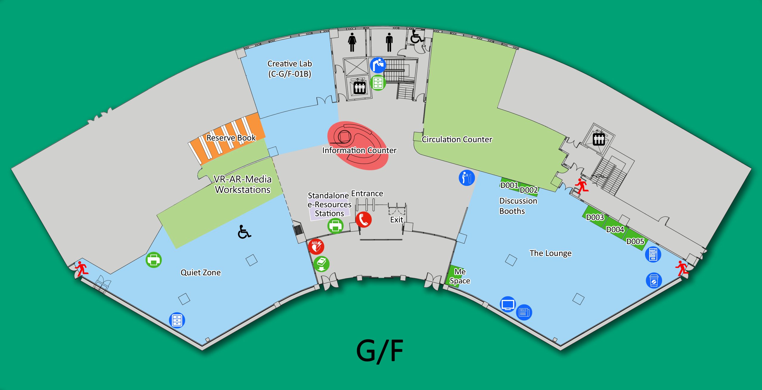 G/F floor map